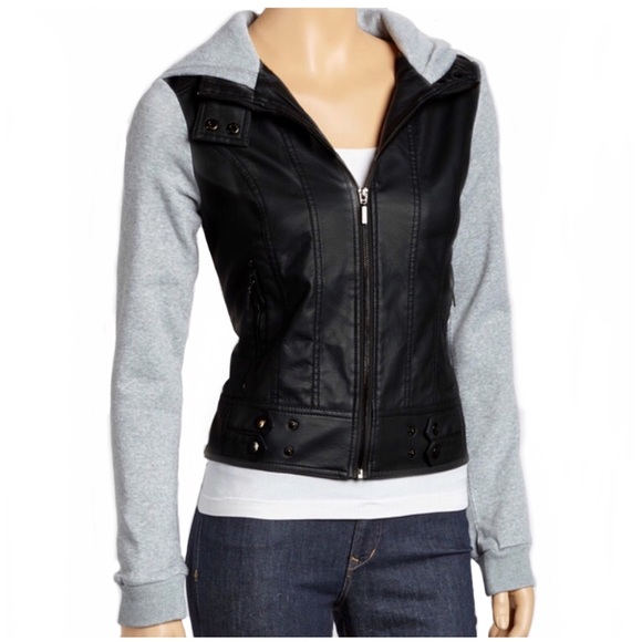 yoki faux leather jacket